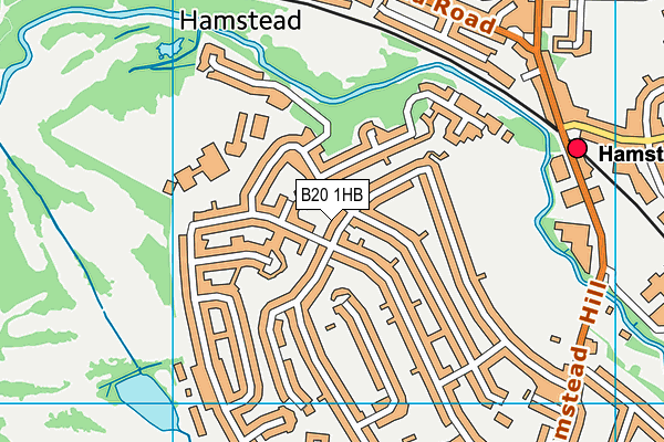 B20 1HB map - OS VectorMap District (Ordnance Survey)