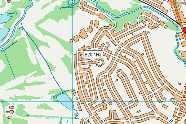 B20 1HJ map - OS VectorMap District (Ordnance Survey)