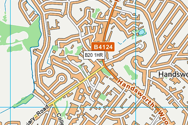 B20 1HR map - OS VectorMap District (Ordnance Survey)