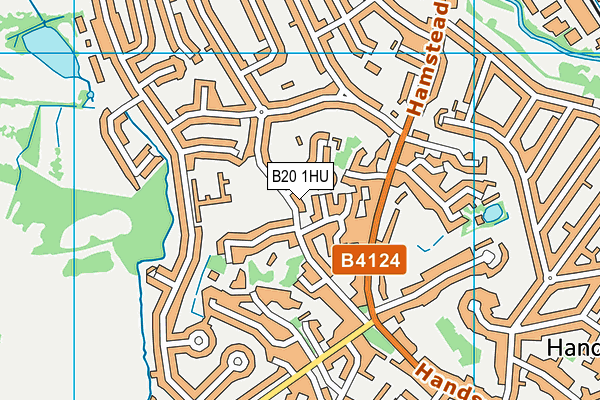 B20 1HU map - OS VectorMap District (Ordnance Survey)