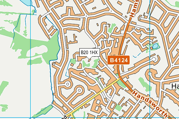 B20 1HX map - OS VectorMap District (Ordnance Survey)