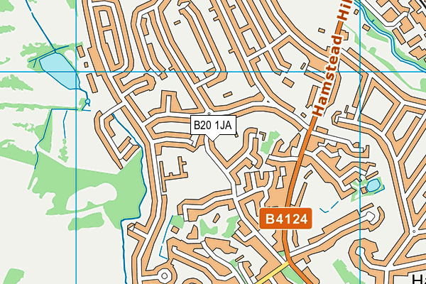 B20 1JA map - OS VectorMap District (Ordnance Survey)