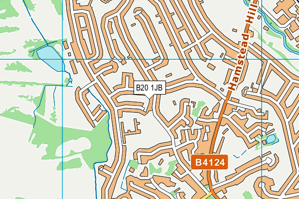 B20 1JB map - OS VectorMap District (Ordnance Survey)
