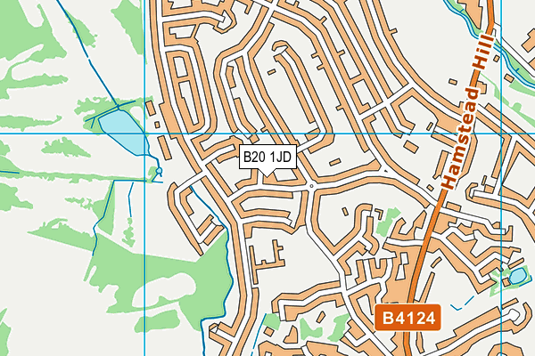 B20 1JD map - OS VectorMap District (Ordnance Survey)