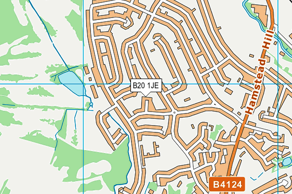 B20 1JE map - OS VectorMap District (Ordnance Survey)