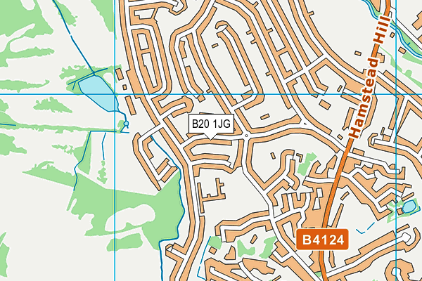 B20 1JG map - OS VectorMap District (Ordnance Survey)