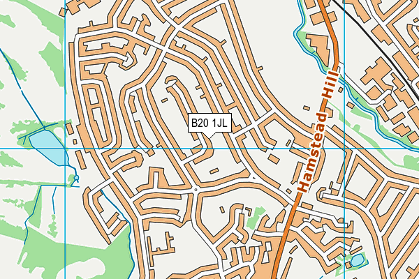 B20 1JL map - OS VectorMap District (Ordnance Survey)