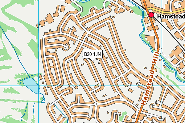 B20 1JN map - OS VectorMap District (Ordnance Survey)
