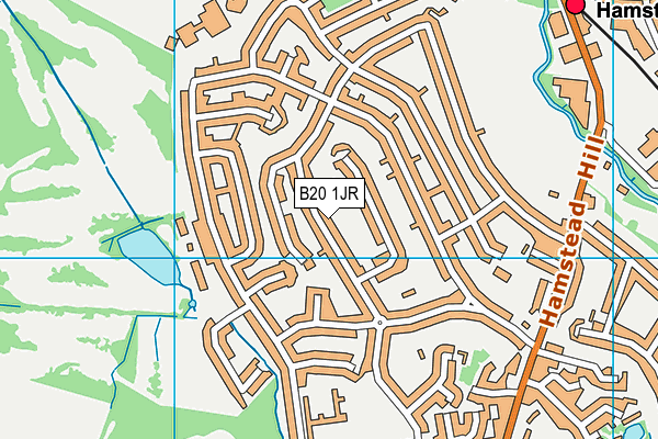 B20 1JR map - OS VectorMap District (Ordnance Survey)