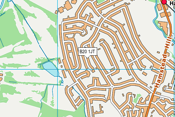 B20 1JT map - OS VectorMap District (Ordnance Survey)