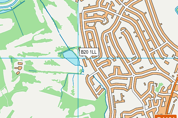 B20 1LL map - OS VectorMap District (Ordnance Survey)