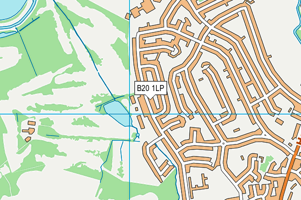 B20 1LP map - OS VectorMap District (Ordnance Survey)