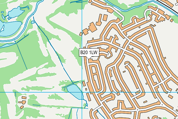 B20 1LW map - OS VectorMap District (Ordnance Survey)