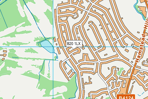 B20 1LX map - OS VectorMap District (Ordnance Survey)