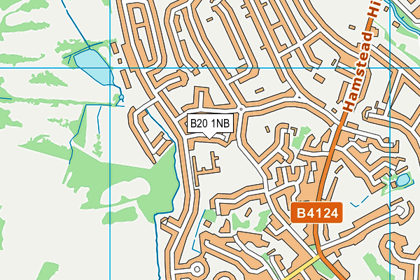 B20 1NB map - OS VectorMap District (Ordnance Survey)