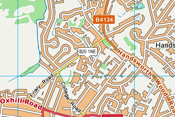 B20 1NE map - OS VectorMap District (Ordnance Survey)