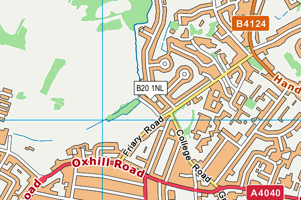 B20 1NL map - OS VectorMap District (Ordnance Survey)