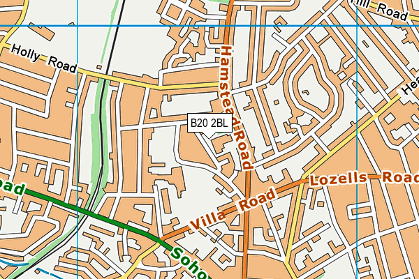 B20 2BL map - OS VectorMap District (Ordnance Survey)