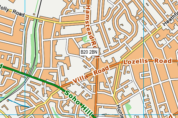 B20 2BN map - OS VectorMap District (Ordnance Survey)
