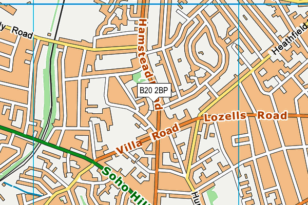 B20 2BP map - OS VectorMap District (Ordnance Survey)