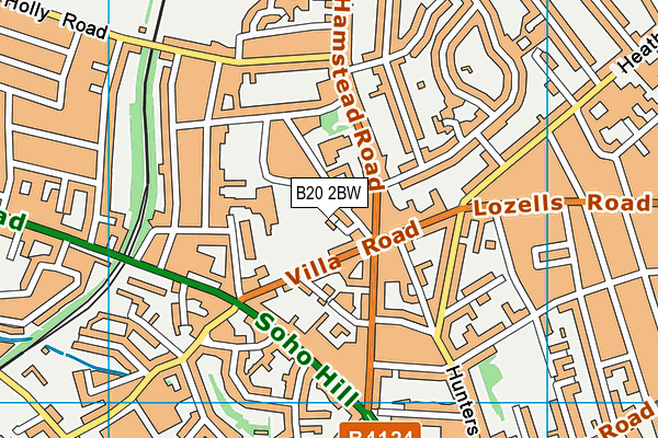 B20 2BW map - OS VectorMap District (Ordnance Survey)