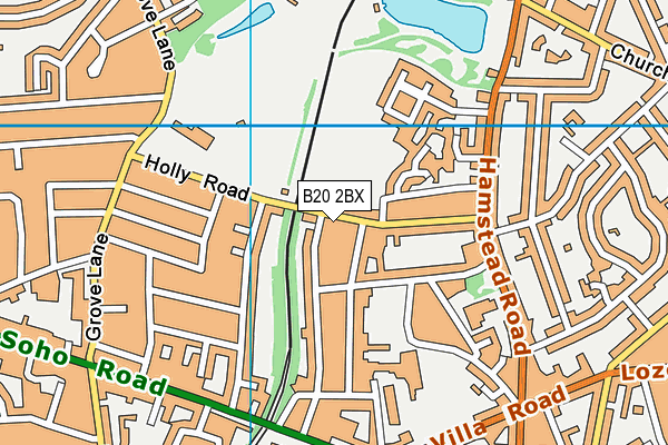 B20 2BX map - OS VectorMap District (Ordnance Survey)