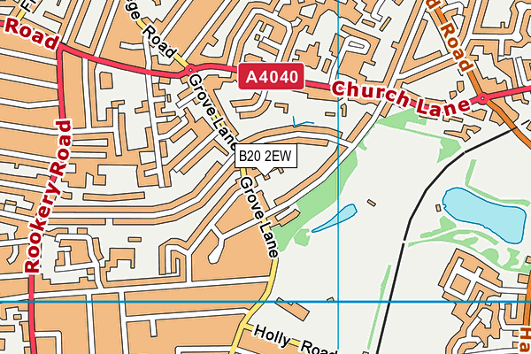 B20 2EW map - OS VectorMap District (Ordnance Survey)