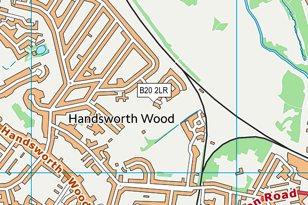 B20 2LR map - OS VectorMap District (Ordnance Survey)