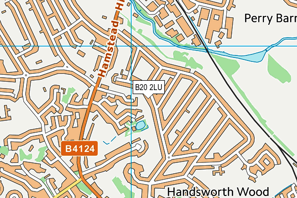 B20 2LU map - OS VectorMap District (Ordnance Survey)