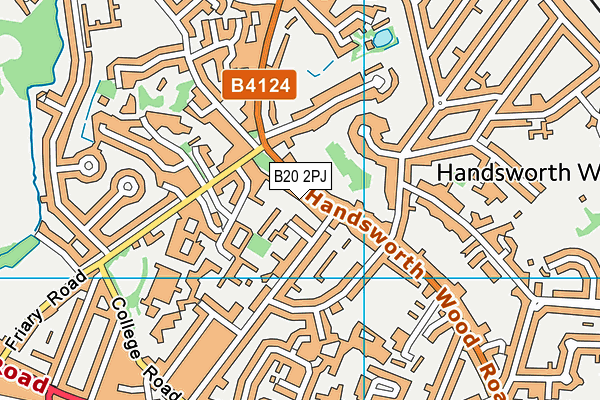 B20 2PJ map - OS VectorMap District (Ordnance Survey)
