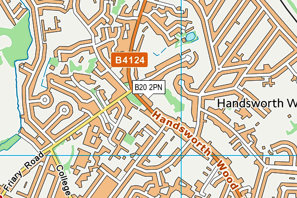 B20 2PN map - OS VectorMap District (Ordnance Survey)
