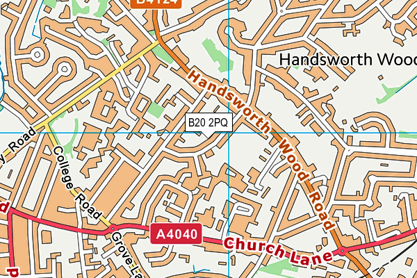 B20 2PQ map - OS VectorMap District (Ordnance Survey)