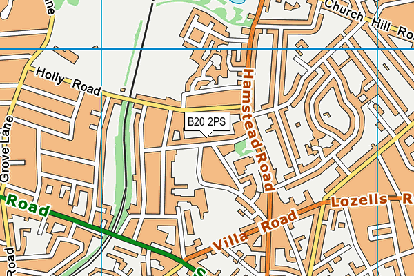 B20 2PS map - OS VectorMap District (Ordnance Survey)