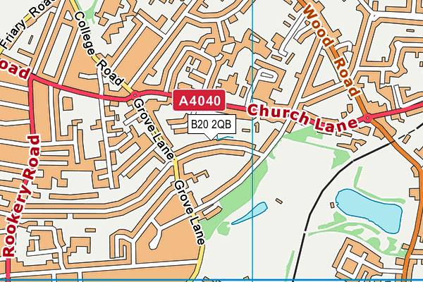 B20 2QB map - OS VectorMap District (Ordnance Survey)