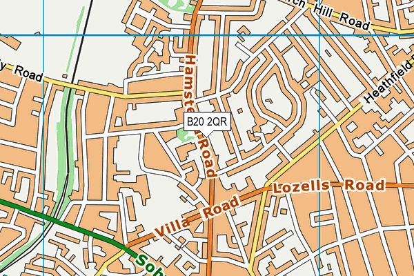 B20 2QR map - OS VectorMap District (Ordnance Survey)