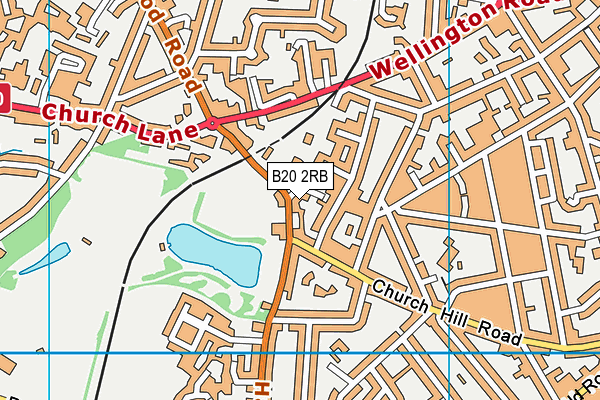 B20 2RB map - OS VectorMap District (Ordnance Survey)