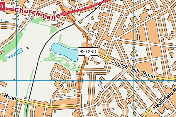 B20 2RD map - OS VectorMap District (Ordnance Survey)