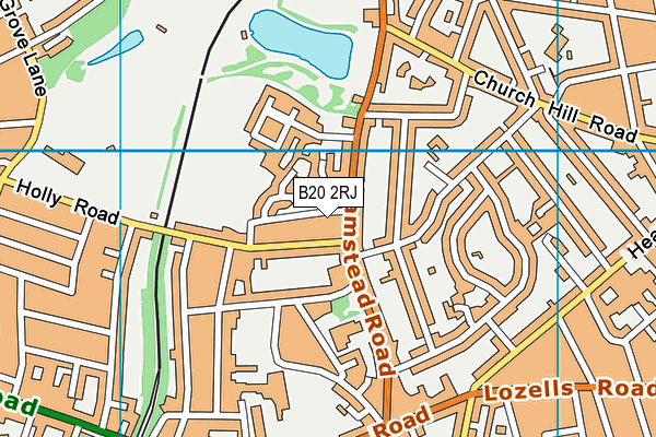 B20 2RJ map - OS VectorMap District (Ordnance Survey)