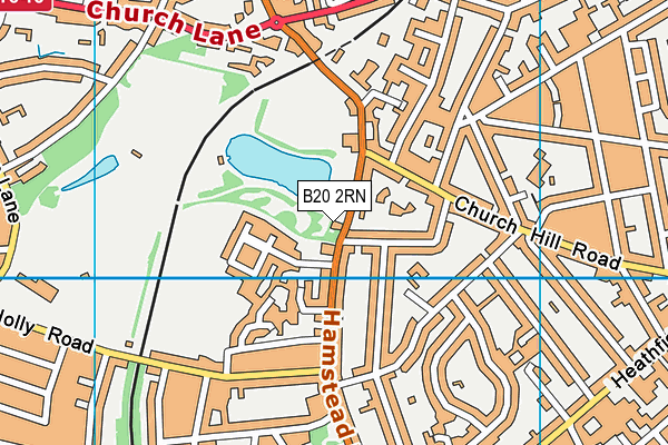 B20 2RN map - OS VectorMap District (Ordnance Survey)