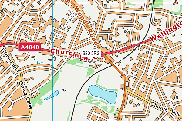 B20 2RS map - OS VectorMap District (Ordnance Survey)