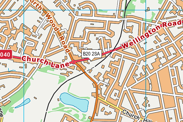 B20 2SA map - OS VectorMap District (Ordnance Survey)
