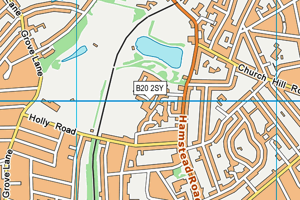 B20 2SY map - OS VectorMap District (Ordnance Survey)
