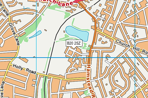 B20 2SZ map - OS VectorMap District (Ordnance Survey)