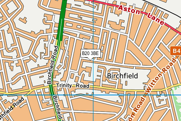 B20 3BE map - OS VectorMap District (Ordnance Survey)