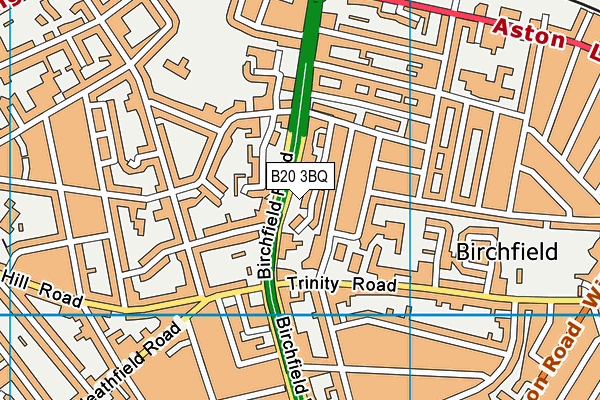 B20 3BQ map - OS VectorMap District (Ordnance Survey)