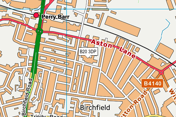 Broadway School map (B20 3DP) - OS VectorMap District (Ordnance Survey)