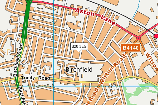 B20 3EG map - OS VectorMap District (Ordnance Survey)