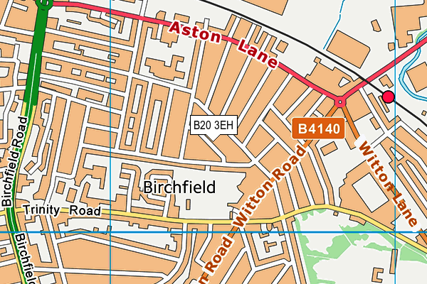 B20 3EH map - OS VectorMap District (Ordnance Survey)