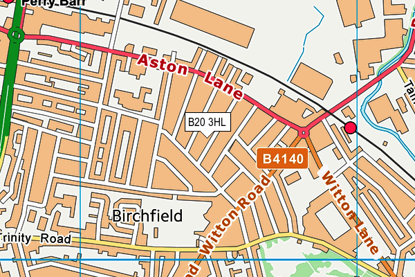B20 3HL map - OS VectorMap District (Ordnance Survey)