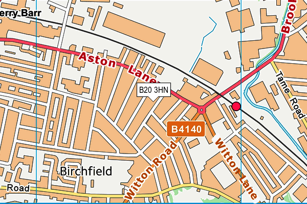 B20 3HN map - OS VectorMap District (Ordnance Survey)